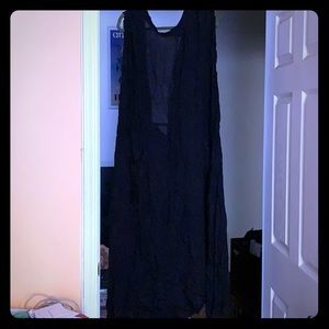 Comfortable black maxi dress
